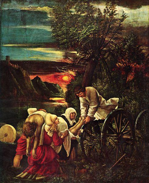 Albrecht Altdorfer Floriansfolge, Szenen zur Legende des Hl. Florian, Szene: Gefangennahme des Hl. Florian, Detail Spain oil painting art